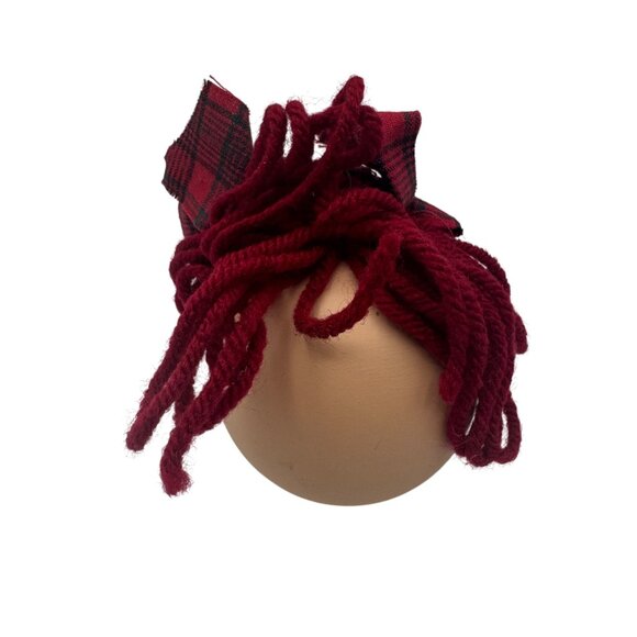 Hand-Painted Raggedy Ann & Andy-Inspired Ornament Set With Yarn Hair - Picture 4 of 7